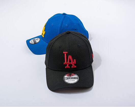 Kappe New Era 9FORTY MLB League Essential - LA Dodgers - Black / Cardinal