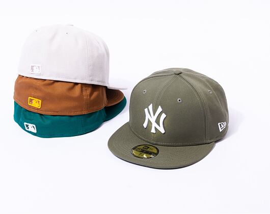Kappe New Era - MLB Essential 59FIFTY - NY Yankees - New Olive / White