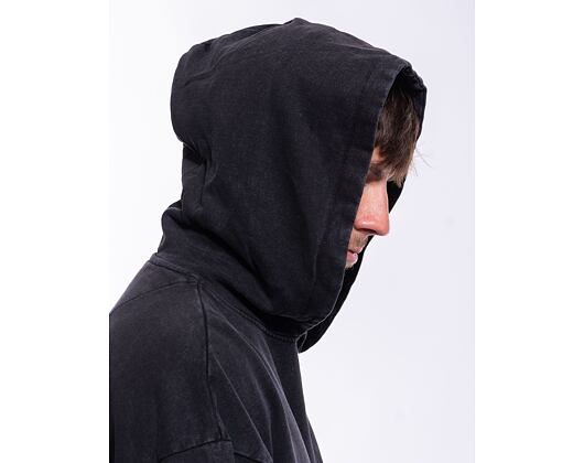 Pullover Brandit Acid Washed Oversized Hoody Black