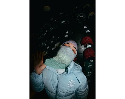 Maßgefertigte gestrickte Balaclava Maske - Cloudy Teal