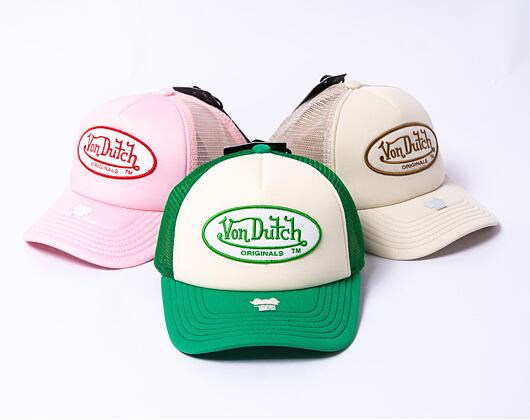 Kappe Von Dutch Trucker Tampa - Trucker Foam - Polyester Foam - Cream/Green