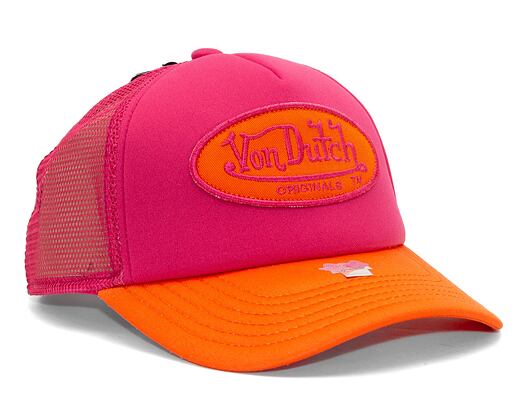 Kappe Von Dutch Trucker Tampa - Trucker Foam - Polyester Foam - Pink/Orange