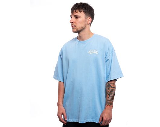 T-Shirt Karl Kani Woven Signature Heavy Jersey Boxy Diner Tee light blue