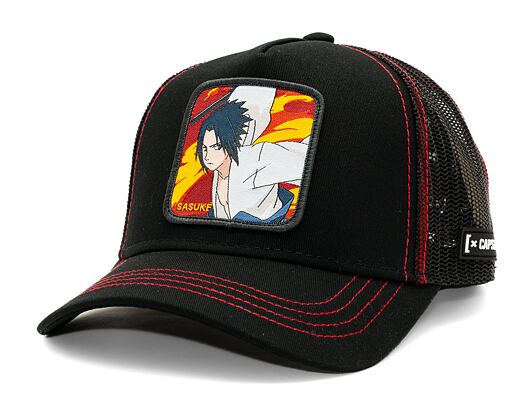 Kappe Capslab Naruto Trucker - Sasuké - Black / Black