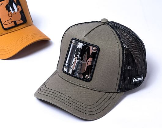 Kappe Capslab Looney Tunes Trucker - Metallic Daffy Duck - Green / Black