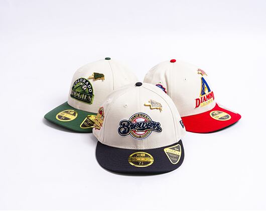 Kappe New Era 59FIFTY Low Profile "Melted Cream" Pin - Milwaukee Brewers - Cream