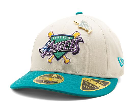 Kappe New Era 59FIFTY Low Profile "Melted Cream" Pin - Anaheim Angels - Cream