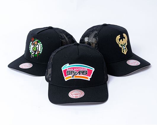 Kappe Mitchell & Ness - NBA Monogram Trucker Hwc San Antonio Spurs Black