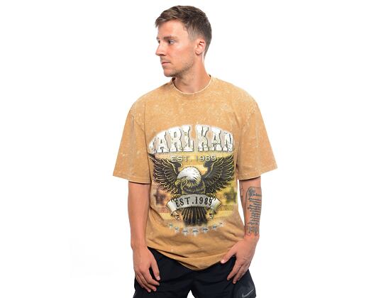 T-Shirt Karl Kani Signature Washed Eagle Tee Beige