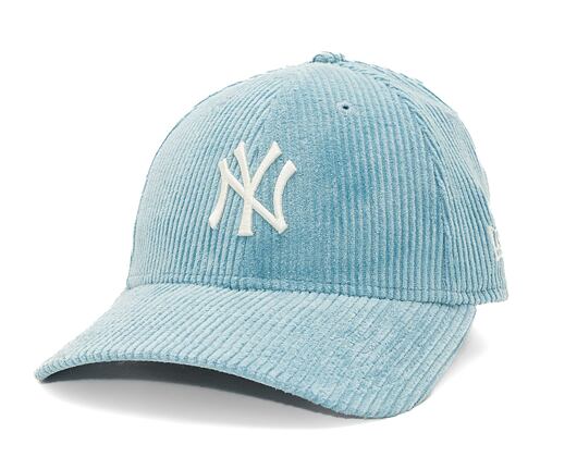 Damen Kappe New Era - 9FORTY Cord - NY Yankees - Pastel Blue / Off White