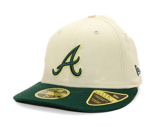 Kappe New Era - 59FIFTY Low Profile "Late Fall Vibes" - Atlanta Braves - Cream / Green