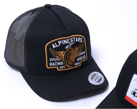 Kappe Alpinestars - Heritage Patch Trucker - Black/Black