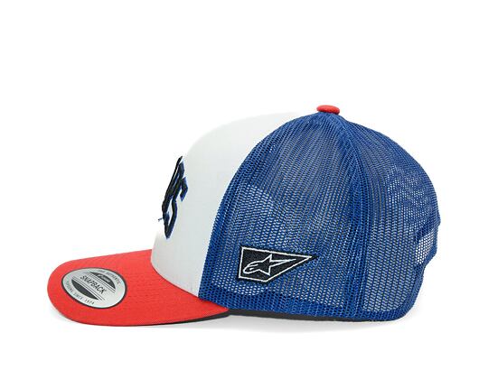 Kappe Alpinestars - Dunker Trucker - White/Red/Blue