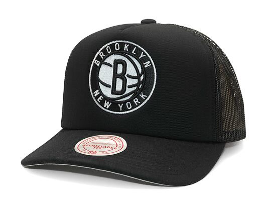 Kappe Mitchell & Ness - Evergreen Trucker - Brooklyn Nets - Black