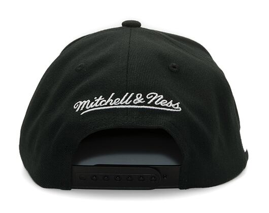 Kappe Mitchell & Ness - Evergreen Black White Snapback Vntg - Anaheim Ducks - Black