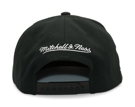Kappe Mitchell & Ness - Evergreen Black White Snapback Vntg - Detroit Red Wings - Black