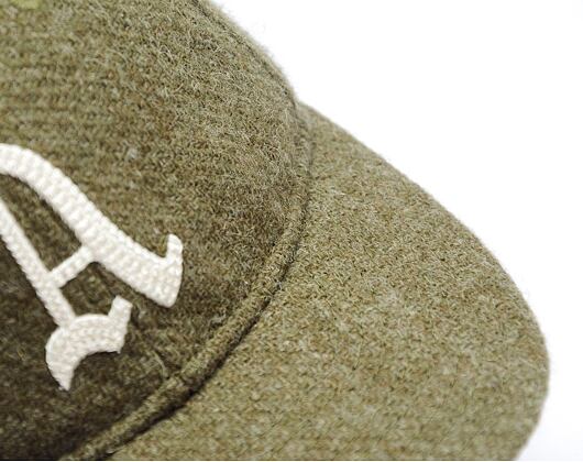 Kappe New Era - 9FIFTY Retro Crown Harris Tweed - Oakland Athletics - New Olive