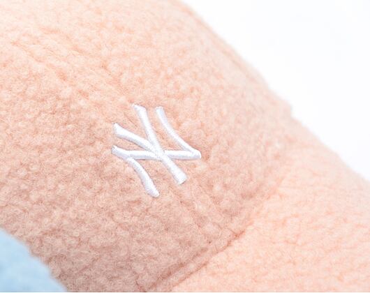 Damen Kappe New Era - 9FORTY Womens MLB Borg - NY Yankees - Blush Pink / White