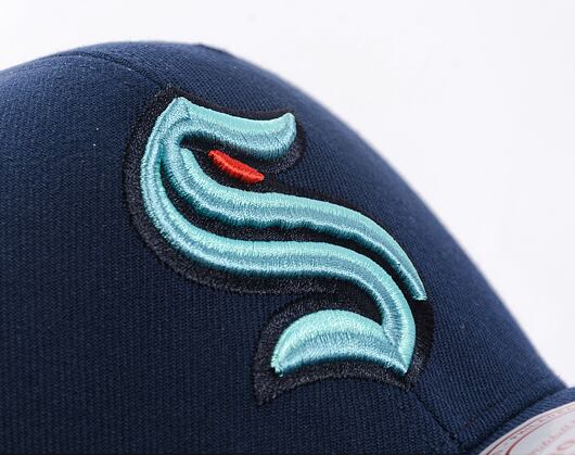 Kappe Mitchell & Ness - Team Ground 2.0 Pro Snapback - Seattle Kraken - Navy