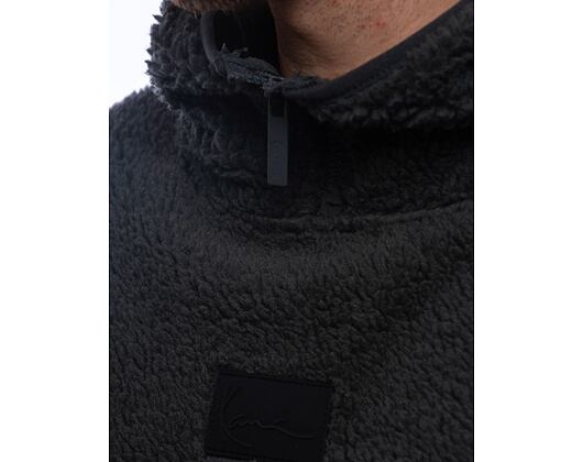 Pullover Karl Kani Metal Signature Teddy Hoodie black