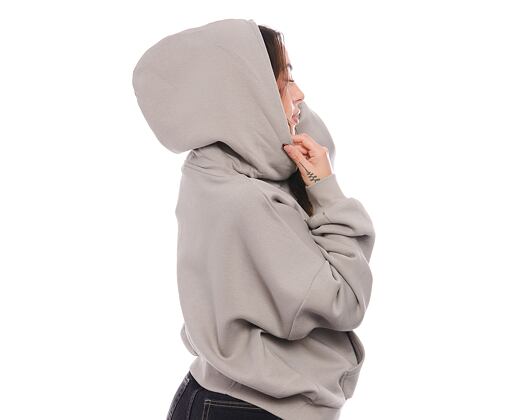 Damen Pullover Karl Kani Woven Signature Glitter OS Hoodie light grey