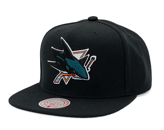 Kappe Mitchell & Ness - Conference Patch Snapback - San Jose Sharks - Black