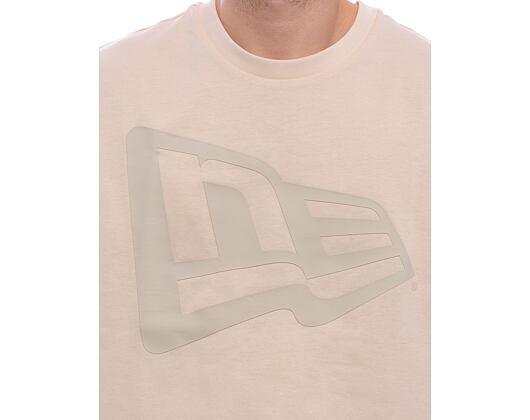 T-Shirt New Era - Tech Flag Oversized Tee - Cream / Grey