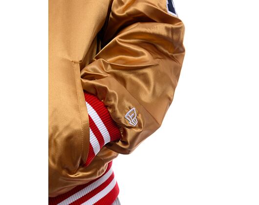 Jacke New Era - NFL Satin Bomber - San Francisco 49ers - BRZ / Scarlet