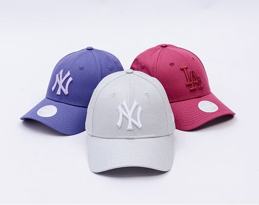 Damen Kappe New Era - MLB Metallic Denim 9FORTY - NY Yankees - Silver / White