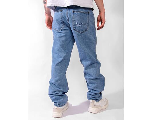 Hose Karl Kani Small Signature Baggy Five Pocket Denim vintage mid blue