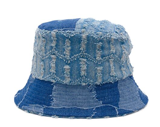 Kangol Hut - Denim Mashup Bucket - Mittelblau