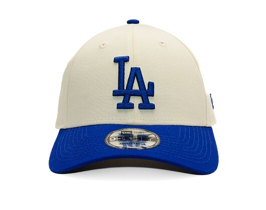 Kappe New Era - MLB Color Block 9FORTY - LA Dodgers - Cream / Light Royal