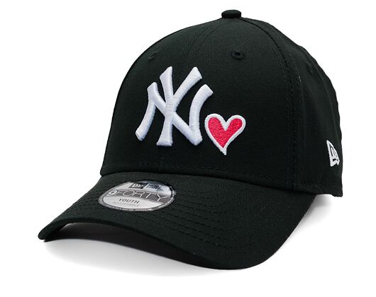 Kinder Kappe New Era - MLB Heart 9FORTY - NY Yankees - Black / White