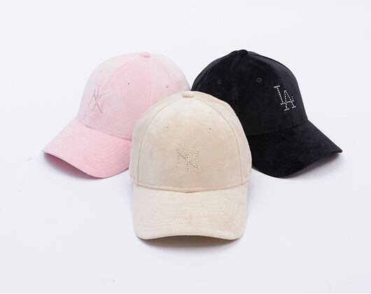 Damen Kappe New Era - MLB Diamante Velour 9FORTY - NY Yankees - Stone