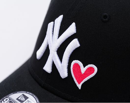 Kinder Kappe New Era - MLB Heart 9FORTY - NY Yankees - Black / White