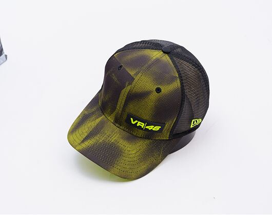 Kappe New Era - Valentino Rossi VR46 Halftone 9FIFTY Stretch-Snap - Black / Upright Yellow