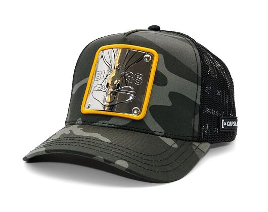 Kappi Capslab - Trucker Looney Tunes Bugs Bunny - Metall/Camouflage