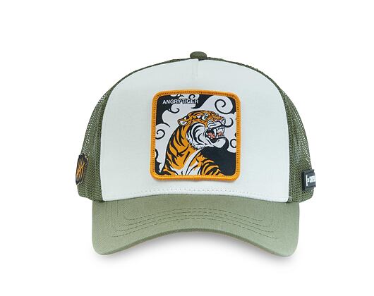 Kappe Capslab - Trucker Angry Tiger - Green