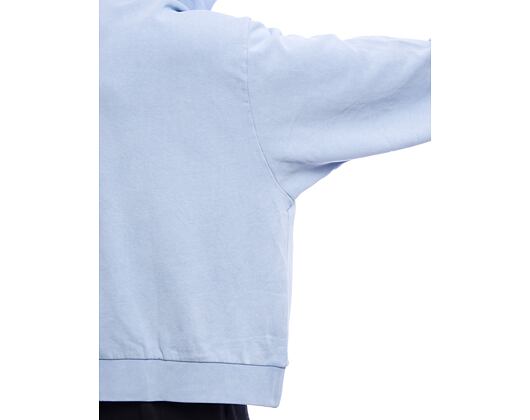 Pullover Karl Kani - College Heavy Crop Zip Hoodie - light blue