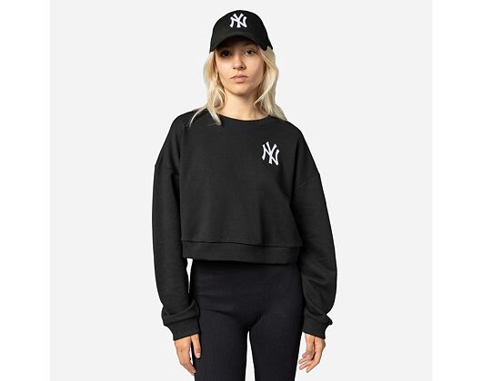 Damen Pullover New Era - MLB Essential Crewneck - NY Yankees - Black / White