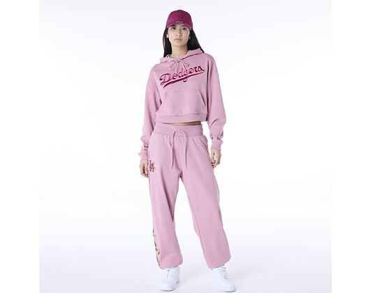 Damen Pullover New Era - MLB Floral Graphic Crop Hoodie - LA Dodgers - Pink