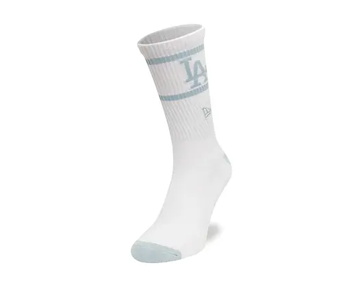 Socken New Era - MLB Seasonal Crew - LA Dodgers - White / Pastel Blue