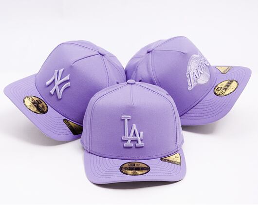 Kappe New Era - MLB Color Pack 59FIFTY A-Frame - LA Dodgers - Purple