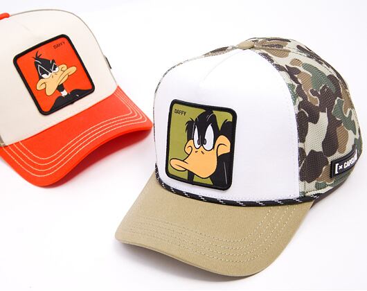 Kappi Capslab - Trucker Looney Tunes - Daffy Duck - Tarnmuster