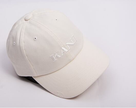 Kappe Karl Kani - Retro Distress Dad Cap - off white