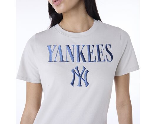 Damen T-Shirt New Era - MLB Graphic Tee - NY Yankees - Stone