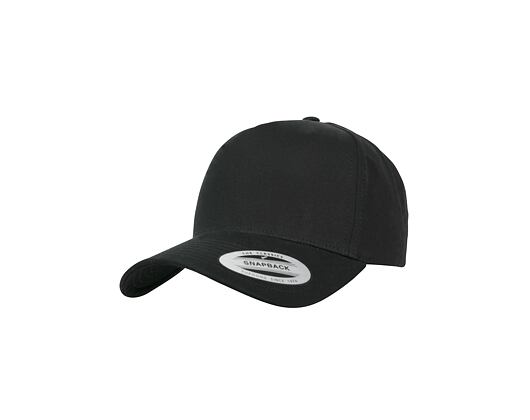 Kappe Yupoong 5-Panel Curved Classic Snapback black