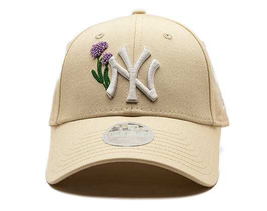 Damen Kappe New Era - MLB Beaded 9FORTY - NY Yankees - Cream