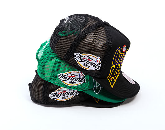 Kappe Mitchell & Ness - NBA Big Champ Trucker - Golden State Warriors - Black