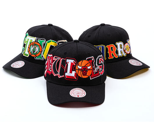 Kappe Mitchell & Ness - NBA Hyper Type Pro Snapback - Chicago Bulls - Black
